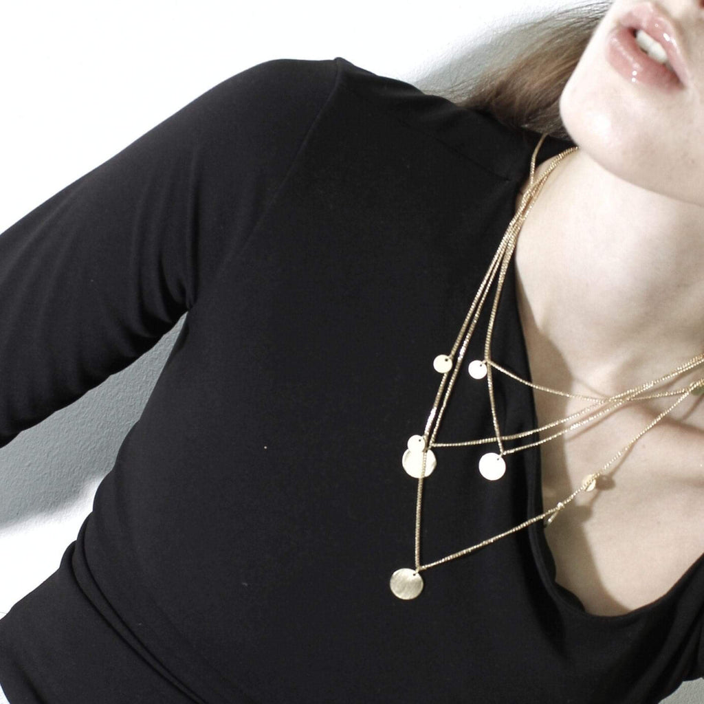 Theia Triple Dot halskæde Silver Plating