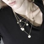 Theia Triple Dot halskæde Silver Plating