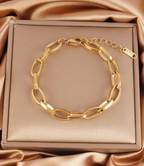14karat forgyldt armbånd med store led