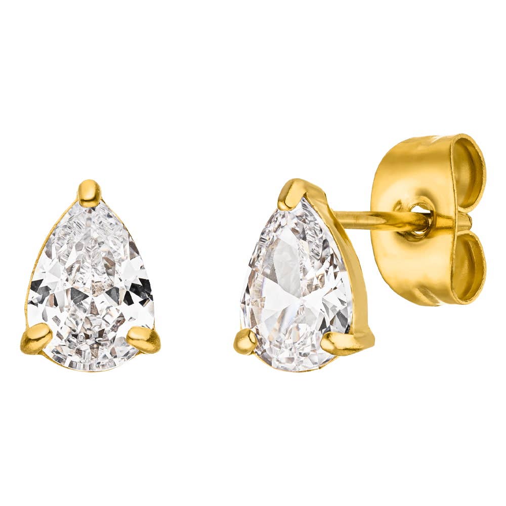 Drops øreringe | 18kt forgyldt: Guld