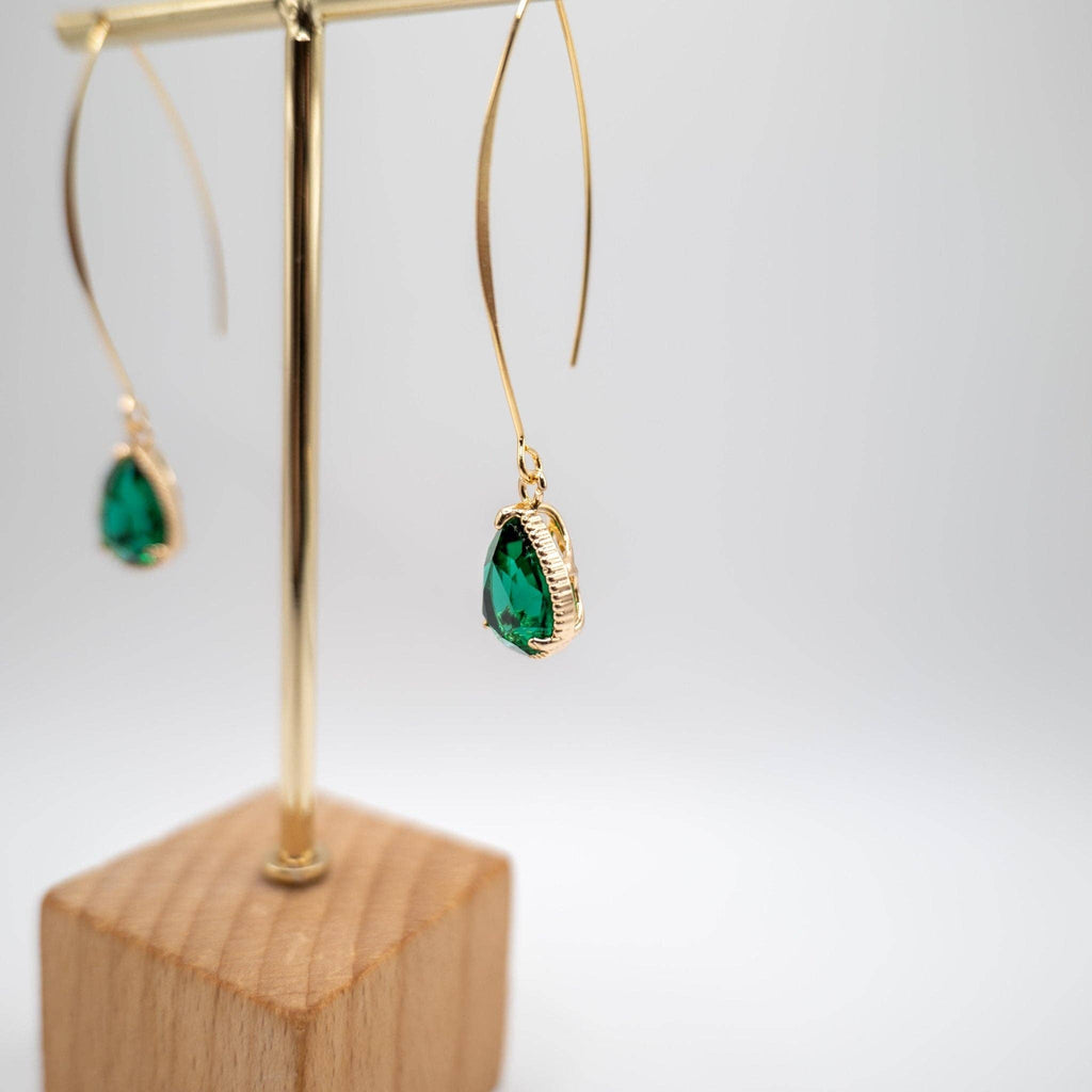 Crystal Drop øreringe med 18K forgyldning