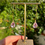 Crystal Drop øreringe med 18K forgyldning
