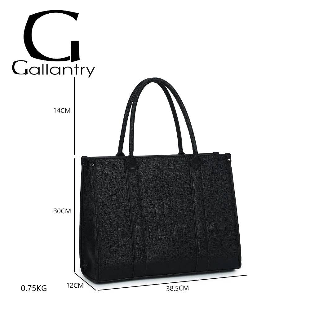 Gallantry - Le Velin - Tote-taske: Noir