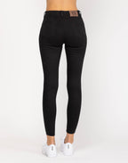 Push-up jeans med høj talje og tætsiddende pasform