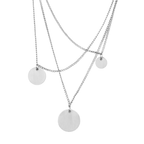 Theia Triple Dot halskæde Silver Plating