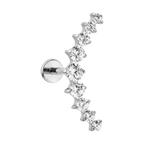 Bright Bow piercing i titanium: Guld / 6mm