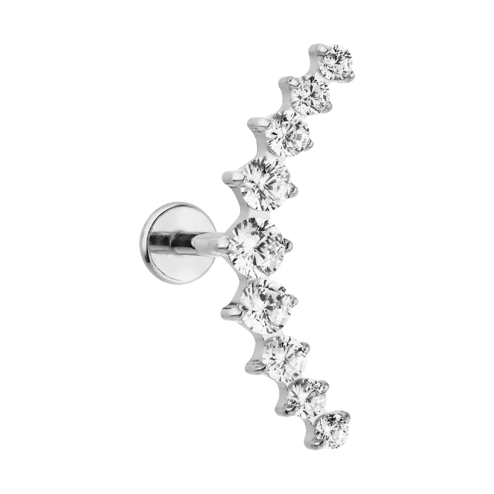 Bright Bow piercing i titanium: Guld / 6mm