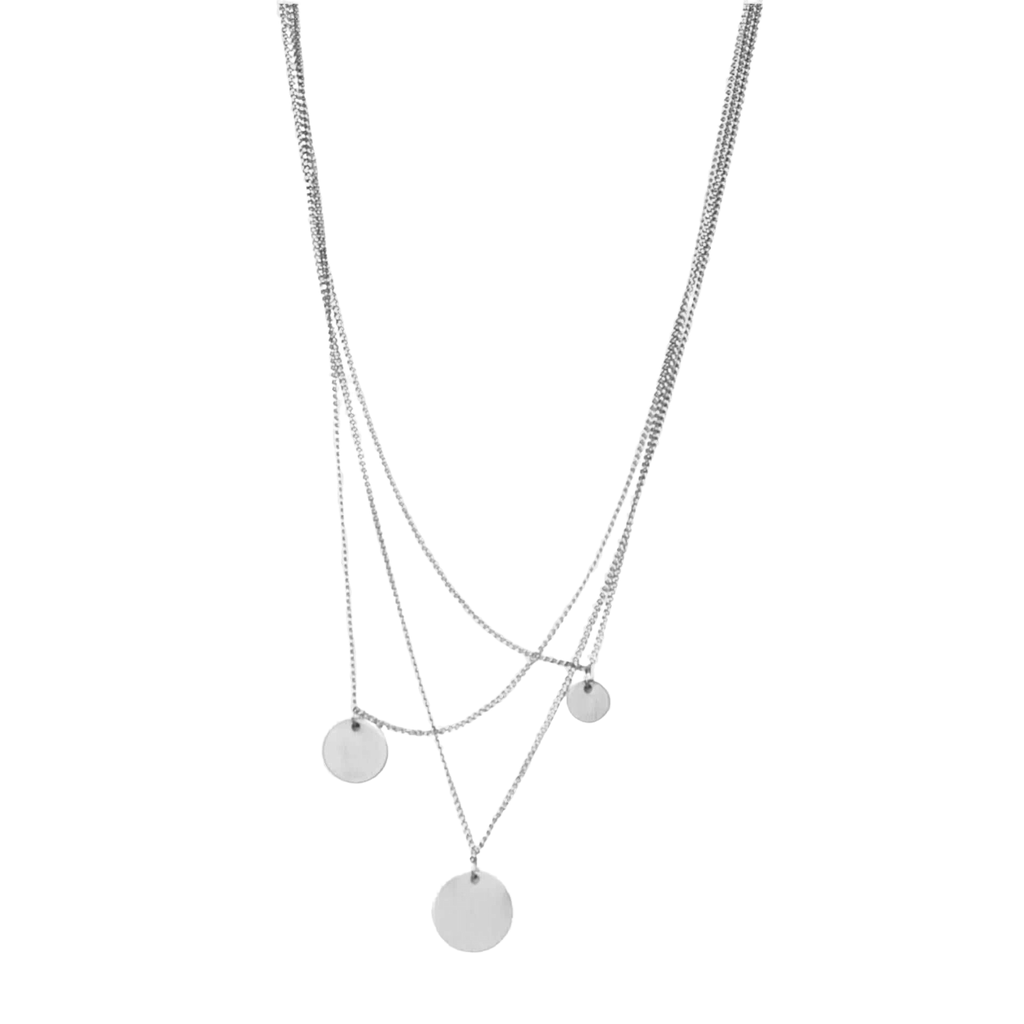 Theia Triple Dot halskæde Silver Plating