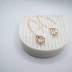 Crystal Drop øreringe med 18K forgyldning