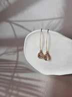 Crystal Drop øreringe med 18K forgyldning
