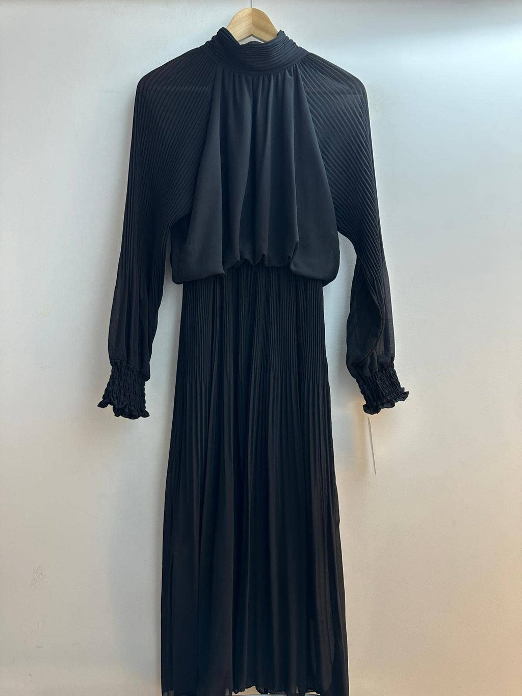 Plisseret maxi kjole i one size