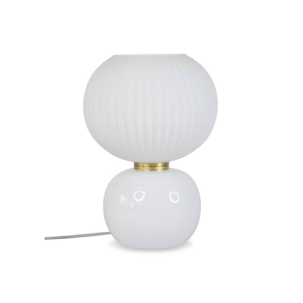 Adonis bordlampe lille hvid D20 H28 cm