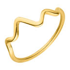 Nalu ring | 18 karat forgyldt: Guld / 7 - 54/55 - M
